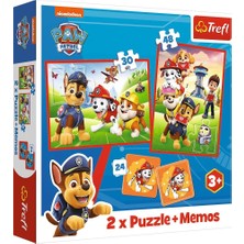 Kazan Hobi Trefl Puzzles - "2'si 1 Arada + Notlar" - Paw Patrol Ekibi Iş Başında/viacom Paw Patrol