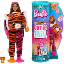 Kazan Hobi Barbie Cutie Reveal Bebekler Barbie Tropikal Orman Serisi - Kaplan, 3 Yaş ve Üzeri, HKP99