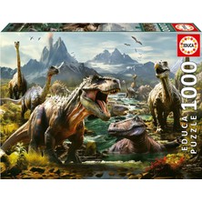 Kazan Hobi Educa 1000 Parça Puzzle Vahşi Dinozorlar - 19924 - Fierce Dinosaurs