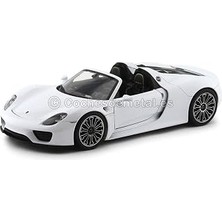 Kazan Hobi Welly Porsche 918 Spyder Cabriolet Gri Metalik 1:18