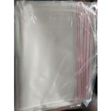 Kazan Hobi Şeffaf Bantlı (30X40 Cm) Parlak Jelatin Poşet (100 Adet) - Şeffaf Hediye Poşeti