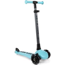 Kazan Hobi Let's Be Child Let's Ride 3 Tekerlekli Katlanabilir Işıklı Scooter Turkuaz