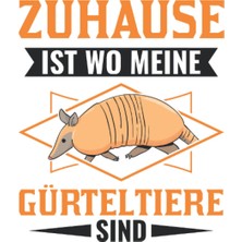Kazan Hobi Gürteltier Notizbuch: Zuhause Ist Wo Meine Gürteltiere Sind / 6x9 Zoll / 120 Karierte Seiten (German Edition)