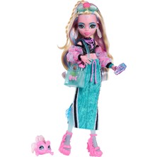 Kazan Hobi Monster High Bebek, Lagoona Mavisi Crop Top ve Sportif Maxi Etek Evcil Hayvan Balık Neptuna ve Shell Güneş Gözlüğü, Atıştırmalık ve Çanta, JHK33 Gibi 7 Aksesuar