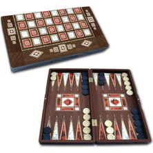 Kazan Hobi Staroyun STAROYUN1020210 25 x 48 x 6 cm Big Star Polyester Pearl Backgammon