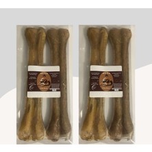 Kazan Hobi 27 cm Naturel Press Çiğneme Kemiği 2 Paket (4 Adet)