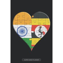 Kazan Hobi Planner: Indian Ugandan Flag United Heart Jigsaw Puzzle Flags Of India Uganda