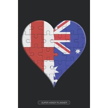 Kazan Hobi Planner: English Australian Flag United Heart Jigsaw Puzzle Flags Of England Australia