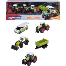 Kazan Hobi Majorette, 8503105002, Class 5'li Çiftlik Araçları Seti, Serbest Tekerlek, Die-Cast (Metal), Hareket