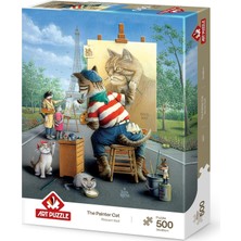 Kazan Hobi Art Puzzle Ressam Kedi 500 Parça Puzzle