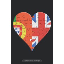 Kazan Hobi Planner: Portuguese British Flag United Heart Jigsaw Puzzle Flags Of Portugal United Kingdom