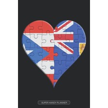 Kazan Hobi Planner: Puerto Rican Turks And Caicos Flag United Heart Jigsaw Puzzle Flags Of Puerto Rico Turks And Caicos