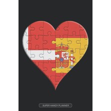 Kazan Hobi Planner: Danish Spanish Flag United Heart Jigsaw Puzzle Flags Of Denmark Spain