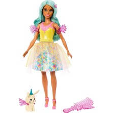 Kazan Hobi Barbie - Masalsı Bir Kıyafet ve Hayvan Dostu Bebek, Barbie A Touch Of Magic" Esinlenilmiştir, Teresa Fantezi Kılı ve Taraklı - HLC36