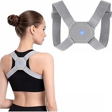 Kazan Hobi Coverzone Akıllı Sensörlü Duruş Düzeltici Postür Korse, Titreşimli Kamburluk Önleyici Omuz ve Sırt Destek Aparatı, USB Şarjlı Ayarlanabilir Posture Corrector Çalışanlar ve Öğrenciler Için | JD-112