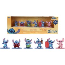 Kazan Hobi Jada Toys 6 x Figürler Metal Stitch 4 cm Diorama Farklı Pozisyonlarda Dikiş + Melek Disney Mini Koleksiyonu Lilo & Stitch 8 Yaş (201105003)