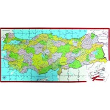 Kazan Hobi Puzzle LCSH001 Siyasi Harita Frame LCSH001