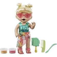 Kazan Hobi Baby Alive Bebeğimle Yaz Eğlencesi Sarışın, 10.2 x 25.4 x 35.6, Aksesuarlar ile