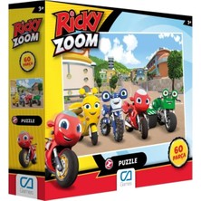 Kazan Hobi Ca Games Ricky Zoom Lisanslı 60 Parça 34X24CM Çocuk Puzzle Yapboz Serisi