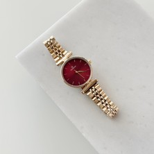 Vesce Atelier Ivas Gold Saat Bordo