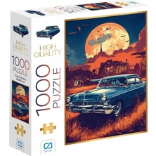 Kazan Hobi Ca Games Klasik Araba 1000 Parça 2,2mm Kalınlık 48X68CM Profesyonel Hobi Puzzle Yapboz Serisi