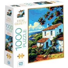 Kazan Hobi Ca Games Beyaz Ev 1000 Parça 2,2mm Kalınlık 48X68CM Profesyonel Hobi Puzzle Yapboz Serisi