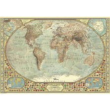 Kazan Hobi Anatolian Puzzle - Dünya Haritası / 2000 Parça, #3935