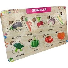 Kazan Hobi Ahşap Bultak Sebzeler Puzzle Eğitici Oyuncak 12991453852