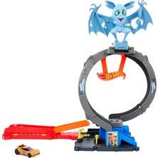 Kazan Hobi Hot Wheels Bat Döngü Saldırı Oyun Seti Hot Wheels Bat Döngü Saldırı Oyun Seti ve 1:64 Ölçekli Oyuncak Araba HTN78