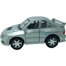 Kazan Hobi 10 Cm. Çek Bırak Gri Mıtsubıshı Evolution Diecast Araba