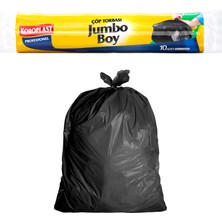 Kazan Hobi Koroplast Ekonomik Endüstriyel Çöp Torbası Jumbo Siyah 10’lu 80×110 Cm, Yırtılmaya Dayanıklı, Jumbo Boy Çöp Poşeti, Çift Katlı, Geri Dönüştürülebilir, Fabrika, Inşaat, Depo, Kafe, Otel, Hastane, Bahçe