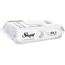 Kazan Hobi Sleepy Natural Yenidoğan Islak Bebek Havlusu 60'lı