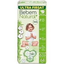 Kazan Hobi Bebem Natural E.large Bebek Bezi 64'lü
