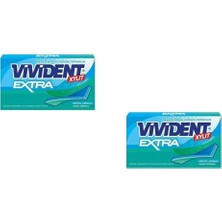Kazan Hobi Vivident Extra Nane-Mentol Aromalı Şekersiz-Tatlandırıcılı Şerit Sakız 26G (2 Adet)