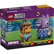 Kazan Hobi LEGO 40881 Brickheadz Fortnite Mühimmat Laması ve Japon Balığı Figürleri