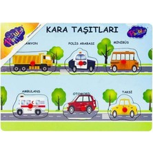 Kazan Hobi Playwood Ahşap Tutmalı Puzzle Kara ve Havataşıtları