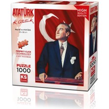 Kazan Hobi Ks Games 1000 Parça Atatürk ve Türk Bayrağı