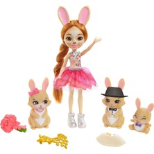 Kazan Hobi Mattel Enchantimals- Kraliyet Brystal Bunny Aile Doll, Mor ( GYJ08)