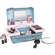 Kazan Hobi Smoby -Smoby 7600320148 Taşınabilir Çocuklar Güzellik Vanity Rol Oyun Kılıfı ile 13 Aksesuarları, Mavi