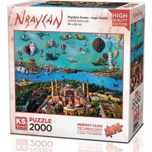 Kazan Hobi 22523 Migration Routes Hagia Sophia 2000 Parça Puzzle -Ks Puzzle