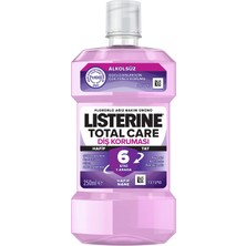Kazan Hobi Listerine, Total Care, Diş Koruyucu, 6 Etkili Florürlü Ağız Bakım Ürünü, Hafif Tat, Sıfır Alkol, Nane Aromalı, 250ML