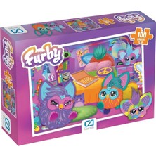 Kazan Hobi Ca Games Furby Lisanslı 100 Parça 34X24CM Çocuk Puzzle Yapboz Serisi