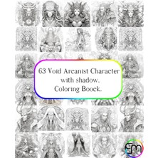 Kazan Hobi Independently Published 63 Void Arcanist Character With Shadow, Coloring Boock (Spanish Edition)