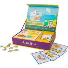 Kazan Hobi Classic World Ahşap Mıknatıslı Oyun Seti Taşıtlar