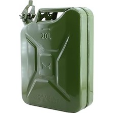 Kazan Hobi BADEM10 Metal Benzin Bidonu 20 Litre Akaryakıt Mazot Taşıma Doldurma Depolama Bidonu + Aktarma Borusu