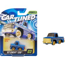 Kazan Hobi Mga Entertaintment Cartuned S3 1987 Chevy C10 - Mavi Lowrider Araba