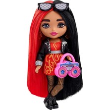 Kazan Hobi Barbie Extra Mini Bebekler Alev Baskılı Elbise