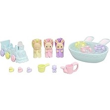 Kazan Hobi Sylvanian Families Epoch ESF5707 Üçüzler Banyo Seti Oyuncak