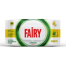 Kazan Hobi Fairy Çok Amaçlı Yüzey Temizlik Havlusu 100 Yaprak | Limon Yağlı | Beyaz Sirke & Karbonat | 48 Saat Temizlik Etkili | Iz Bırakmayan Formül