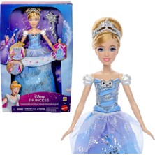 Kazan Hobi Mattel Disney Prensesi Cinderella Sihirli Değnek Sallandığında Işıkları Yanan ve Sesler Çıkaran Elbisesi Ile, Filmden Ilham Alan Balo Elbiseli Cinderella, JBF94